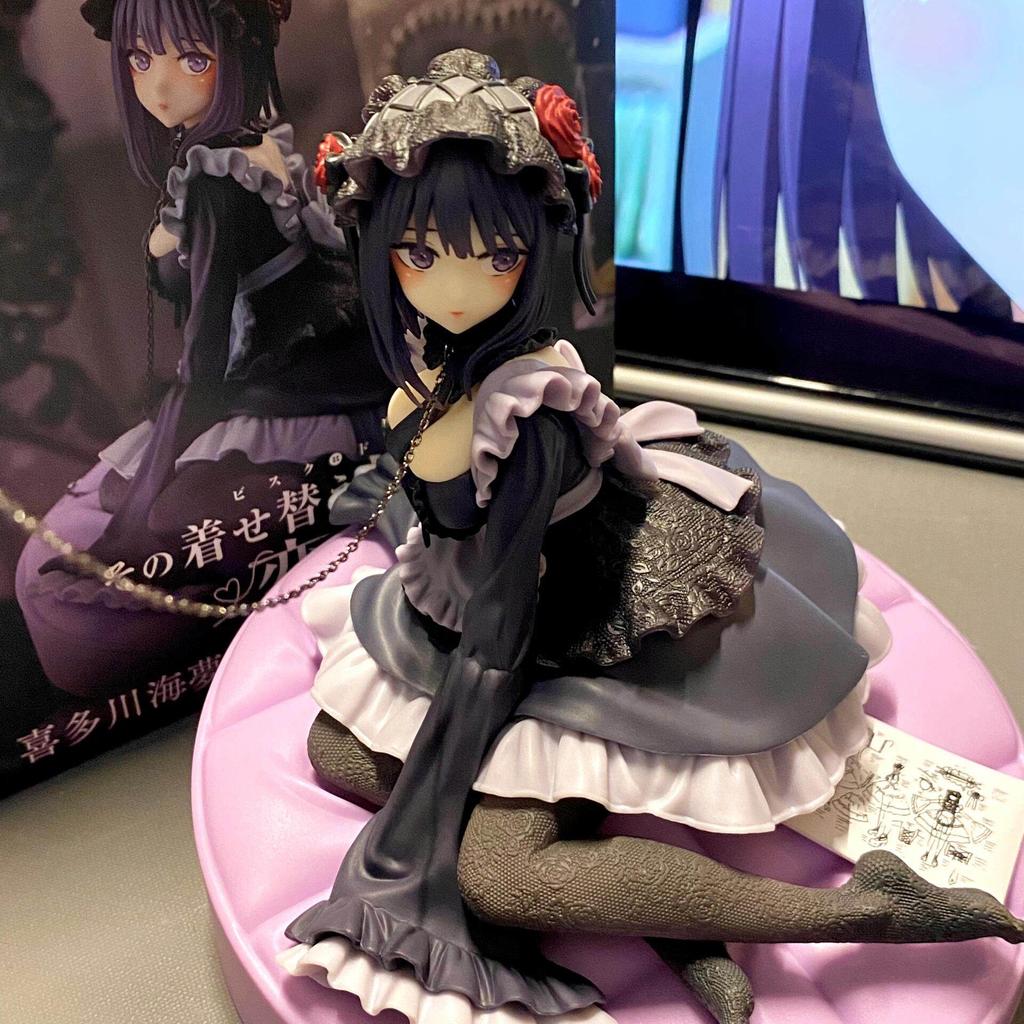 2 Kinds My Dress-Up Darling Anime Figure Black Maid Outfit Kitagawa Marin Action Figure Shizuku Kuroe Figurine Collection Model