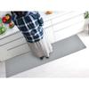 Baibu Home Kitchen Mat Washable 8mm Thick Comfortable Cushioned Gray 120 Anti-Slip Waterproof