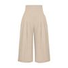 Women's Summer 3/4 Trousers  Summer Trousers With Pockets Causal Loose Trousers Fabric Trousers Sport Leisure Beach Trousers