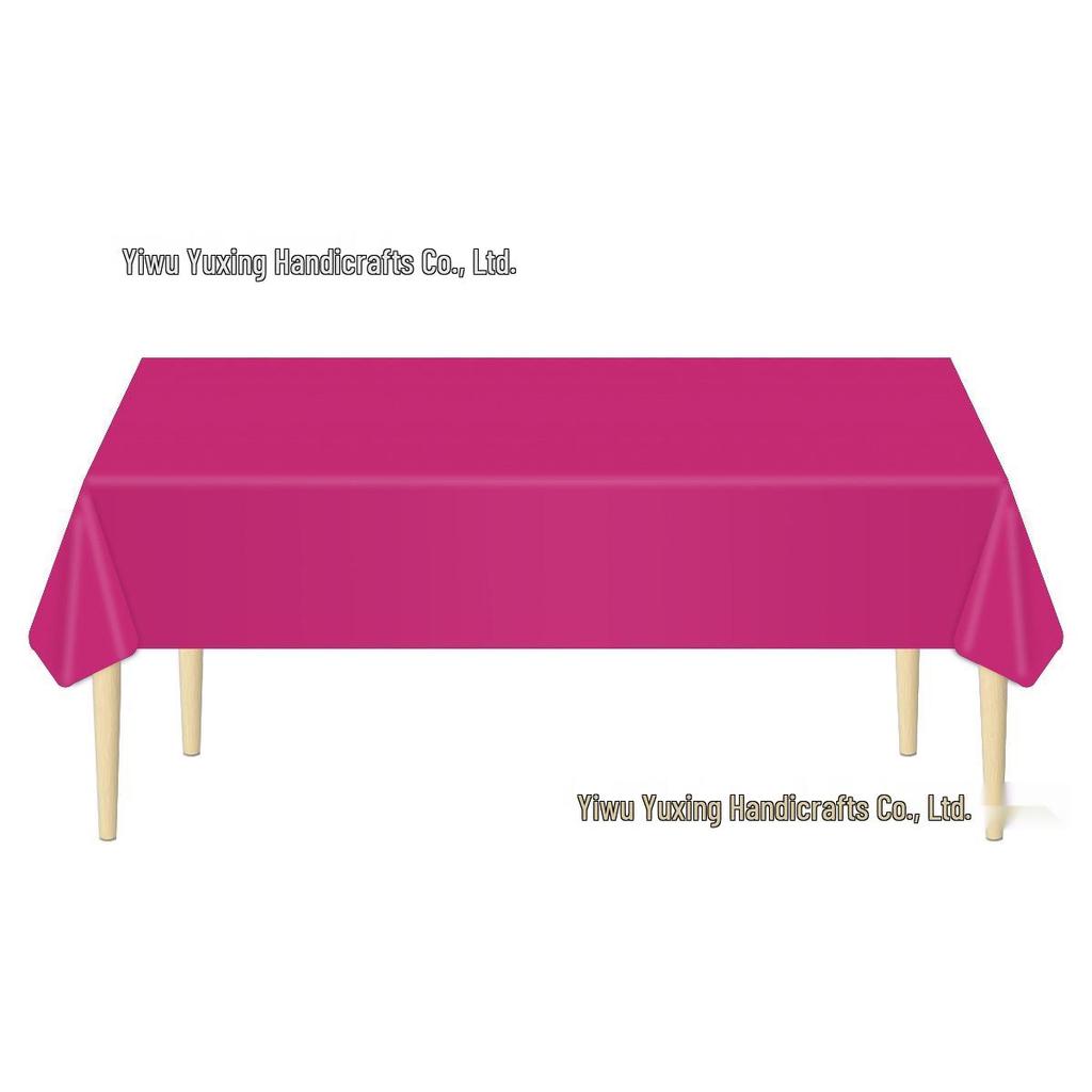 Rose Red Solid Color Party Tableware Set - Disposable Plates & Napkins for Birthdays