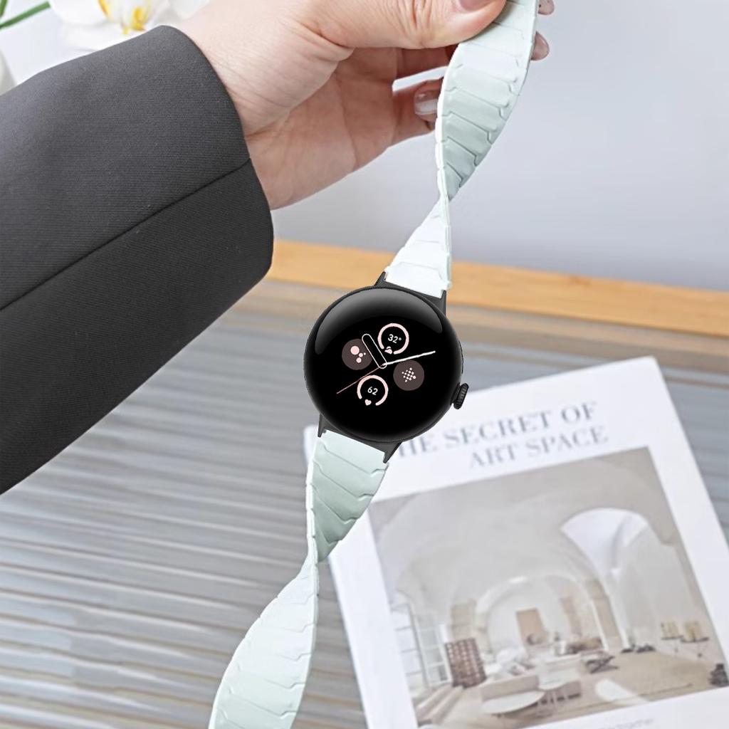 For Google Pixel Watch 3 45mm 41mm Magnetic Silicone Replacement Strap Correa For Google Pixel Watch 2 1 Sports Band Bracelet