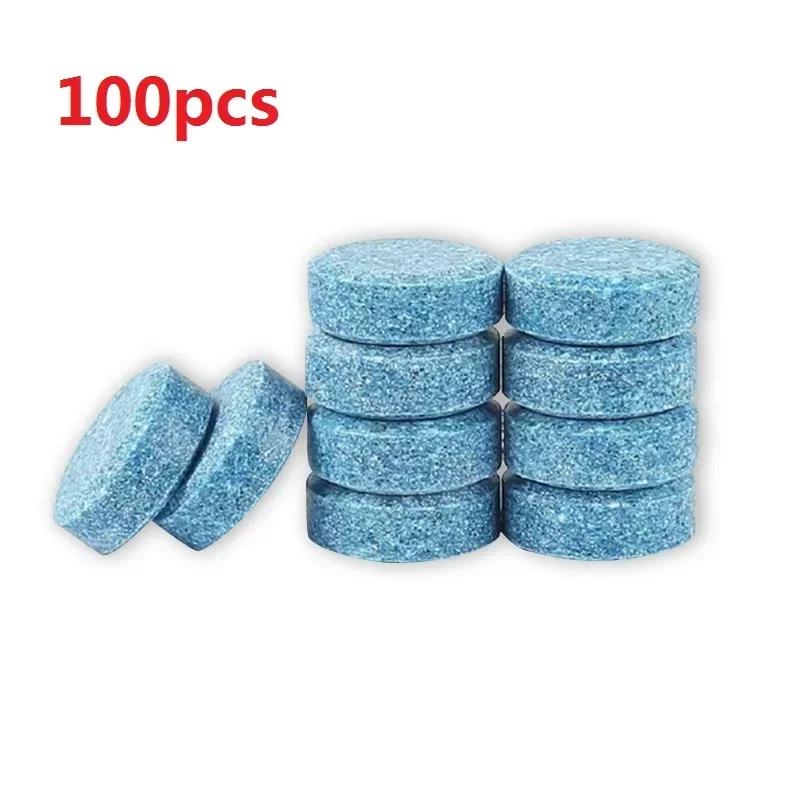 100/2Pcs Car Vehicle Windshield Solid Soap Piece Window Glass Washing Cleaning Paint Protective Foil Effervescent Tablet Wash
