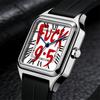 Fashion Square Watch for Men Women, Versatile Casual Arabic Dial Waterproof Quartz Wristwatch