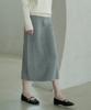 VLETI Merino Wool 100% Knit Skirt (Gray)