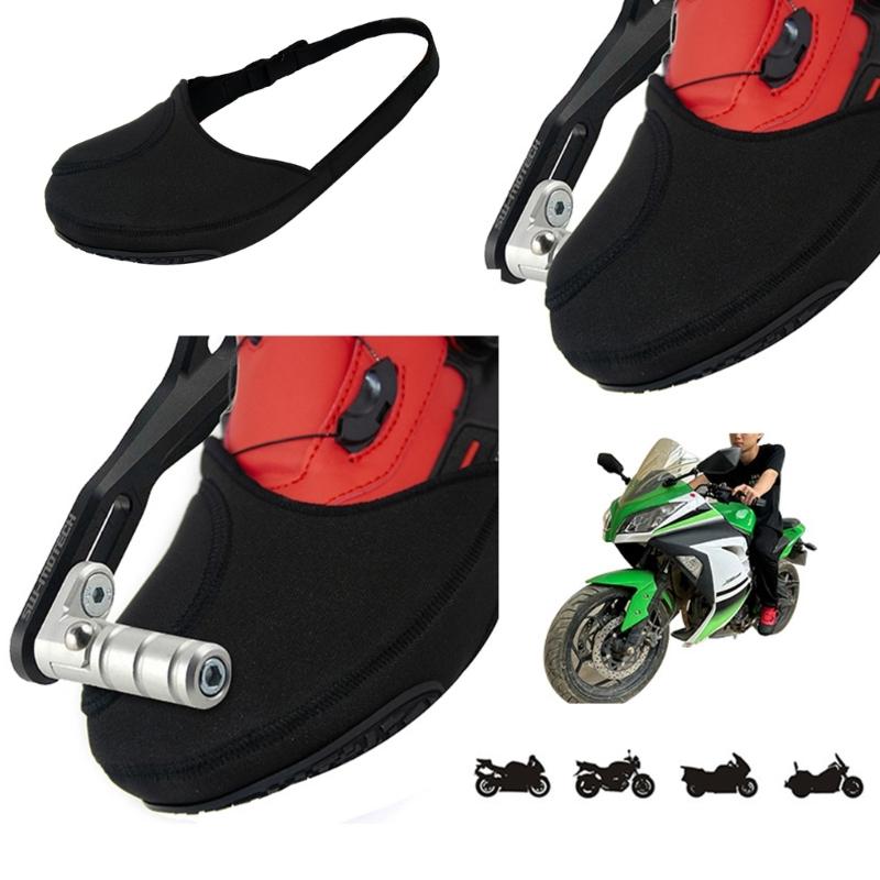 Motorcycle Shifter Shoe Case Waterproof Shifts Pad Breathable Shoe Guard Protective Motorcycle Shifts Pad Simple Installs