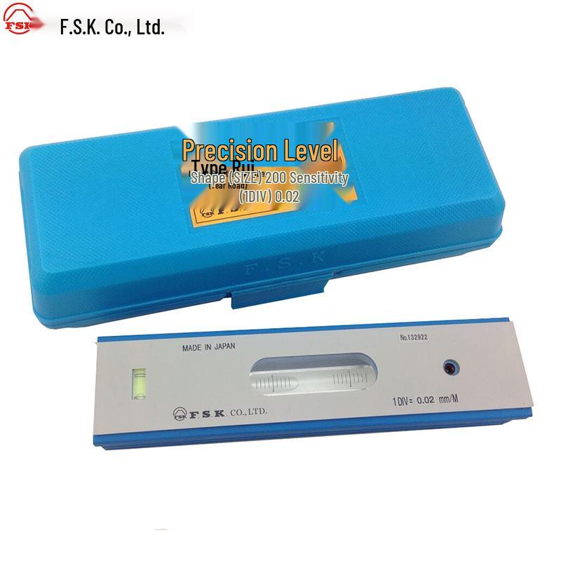 Japan FSK Fuji FLA1-150 Precision Bubble Level Ruler 150/0.02mm, JIS A Grade Standard Grade