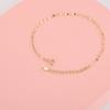 S925 Silver Plated 14K Gold Japanese Sequin Bracelet Simple Spiral Turn Bracelet