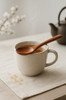 1/10Pcs Wood Soup Spoons Long Handle Coffee Milk Teaspoon Sugar Spice Condiment Scoops Kitchen Tableware Tools Wooden Spoon