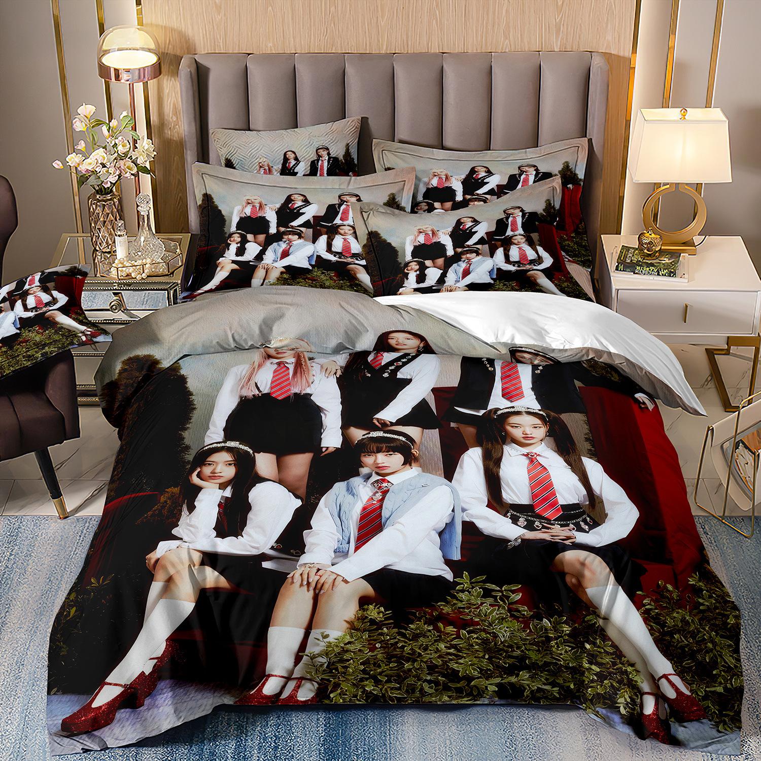 

Bedding Three-Piece Set 3D Digital Printing Duvet Cover Diy cover 70 * 133 and 50 * 75 * 1