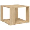  Coffee Table, Sonoma Oak, 40x40x30 Cm, Wood-based Material