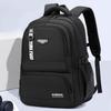 New Casual Large Capacity Multi-compartment Men's Backpack Simple Solid Color Primary School Students School Bag Lightweight Nylon Waterproof Rucksack