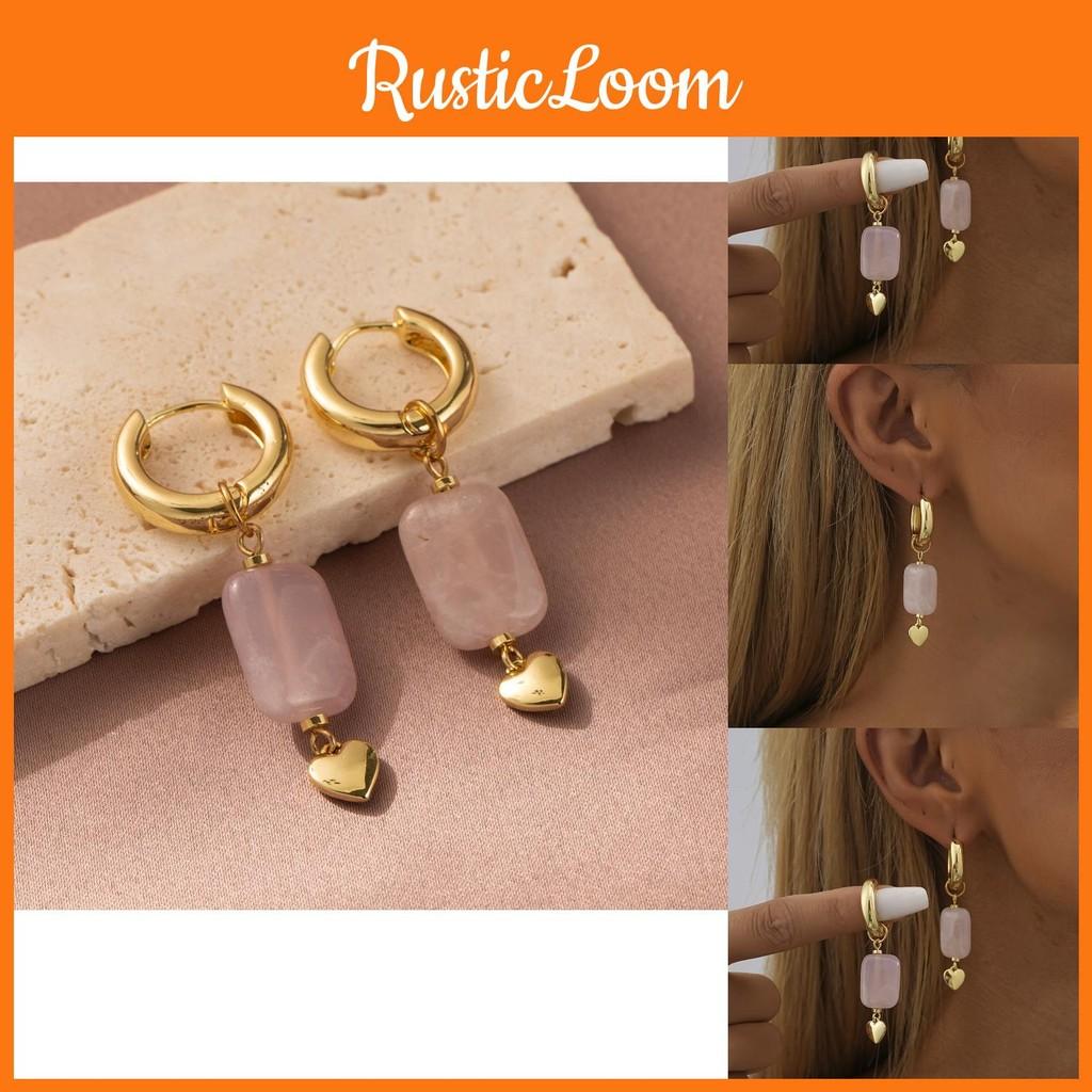 Purple Light Fashionable Heart Earrings For Women Fall 2023 Collection