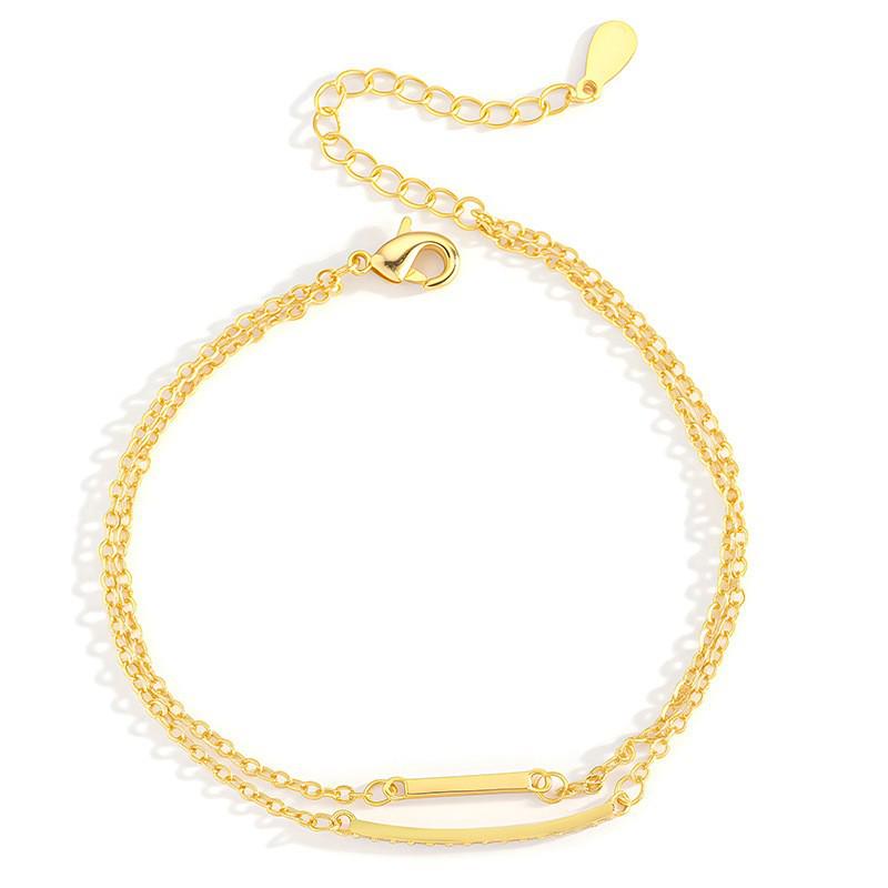 Double-Layer Stacked Bracelets: Women’s Elegant European & American Style - Simple, Luxurious, Chic INS 520 Jewelry