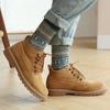 5/10 Pairs Autumn Winter Thickened Warm Socks Men's Retro Ethnic Style Small Diamond Wool Socks Mid Calf Socks Comfortable
