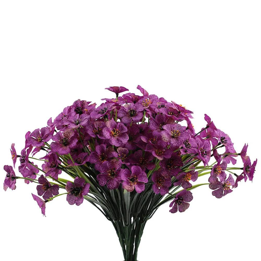 1 Bunch Artificial Flowers Fake Flowers Simulated Bouquet Plants For Home Vase Decors Grden Decoration Non Fadings