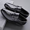 Fashion Casual Leather Men Loafers Non Slip Slip on Walking Flats Breathable Outdoor Casual Shoes Male Office Driving Moccasins Sneakers