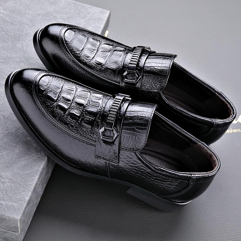 Fashion Casual Leather Men Loafers Non Slip Slip on Walking Flats Breathable Outdoor Casual Shoes Male Office Driving Moccasins Sneakers