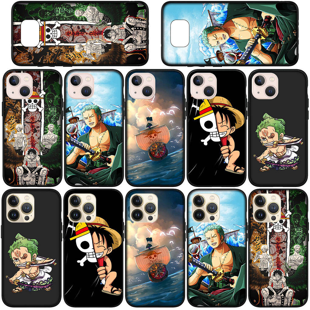 for Samsung Galaxy S25 S24 S23 S22 Ultra FE Plus A37 A57 A56 A55 A06 A16 A15 A36 A26 A35 A05 A25 A54 A34 Phone Case Roronoa Zoro Luffy One Piece Cover