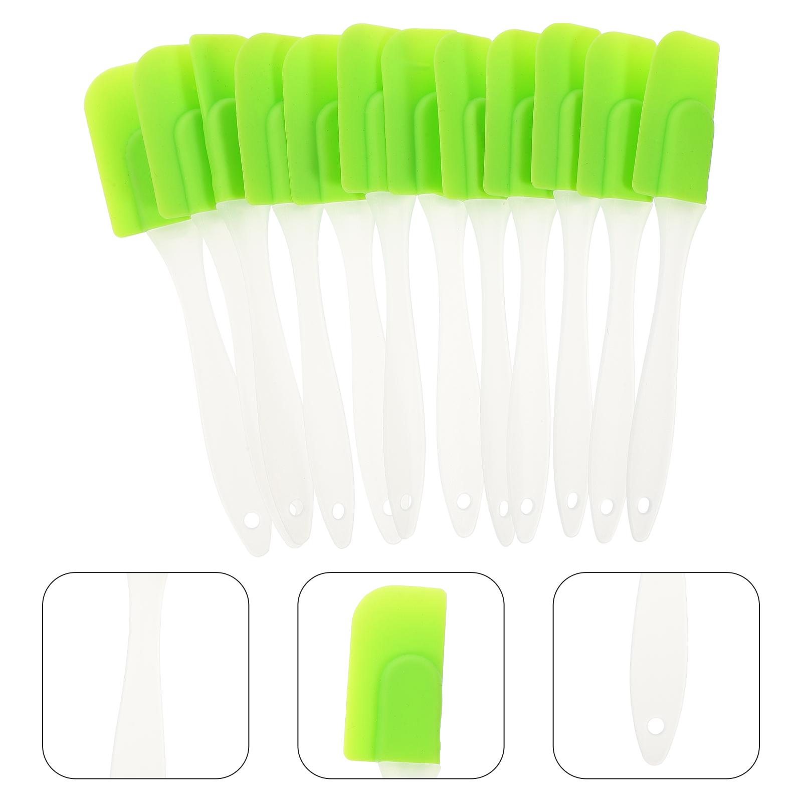 

12 шт. Силиконовый шпатель-скребок Кухонные инструменты Язычок для выпечки торта Бесплатная доставка Износостойкие скребки Многоразовые для дома Масло Блины 17.5X3X0.8CM