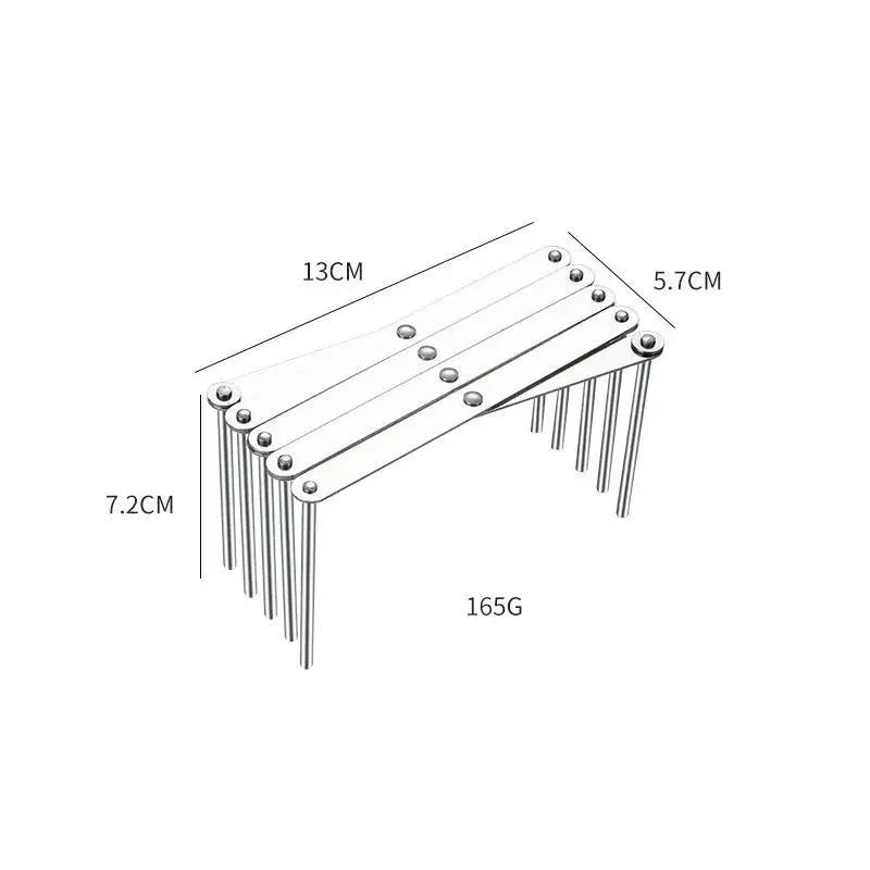 Kitchen Tools Stainless Steel Shrinking Rack Household Rice Bowl Plate Draining Rack Storage Rack Folding Steaming Rack