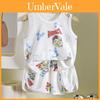 Childrens Summer Tank Top Shorts Set With Breathable Polyester Fabric For Active Kids