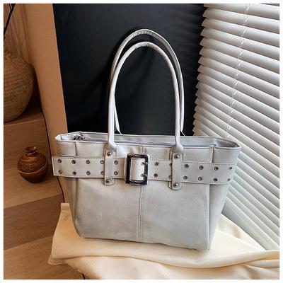 Large-capacity Bag Women's Spring and Summer Versatile 2025 New Simple Niche Shoulder Bag Work Tote Bag