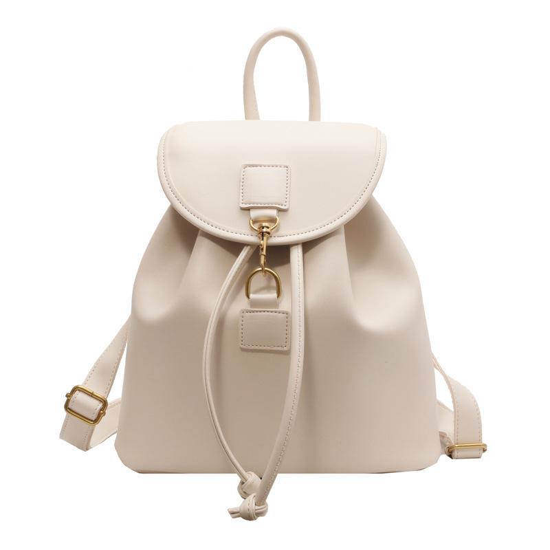 Backpack Women's Backpack 2025 New Trendy Travel Niche Bag High-end Leather Leisure Travel Schoolbag