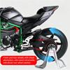 Anahtar Başlatma 1:9 H2 H2R Alaşımlı Yarış Motosiklet Modeli Döküm Pist Spor Motosiklet Modeli Ses ve Işık Spreyli Çocuk Oyuncak Hediye