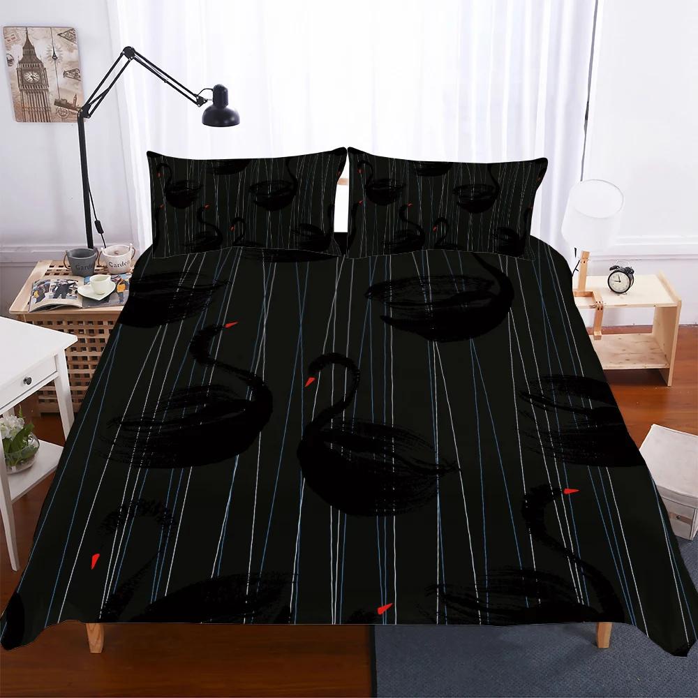 

Full Bed Linens Set 100% Bamboo Fiber Bed Sets Grey Comforter Bedding Sets Duvets Cover With Pillowcover Housse De Couette King EU Single(135*200cm)3pcs