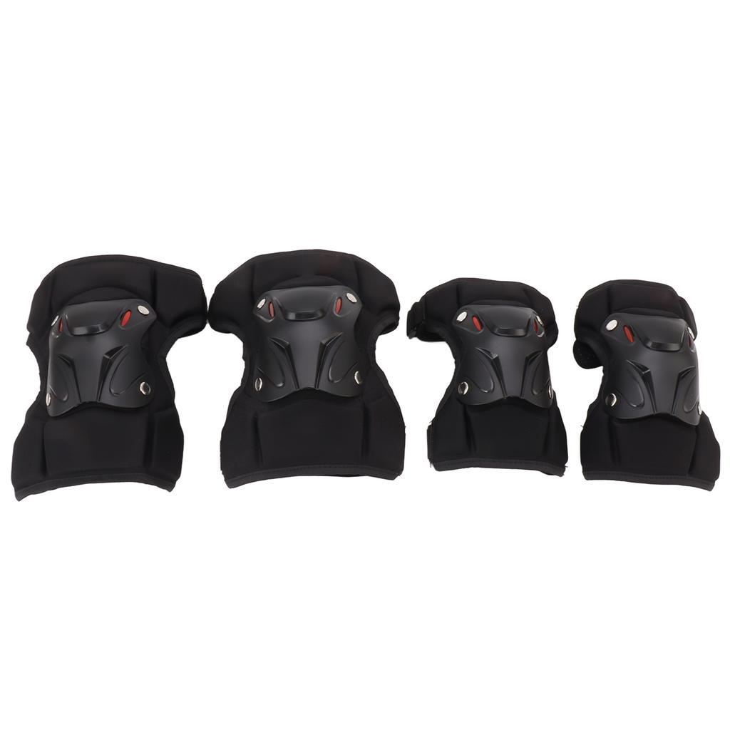 Adult Knee Elbow Pads Set Thigh Support Stabilization for Motorcycle Skateboarding Skiing Protective Hard Shell