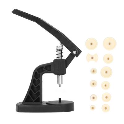 Juego de 13 Piezas Herramienta de Prensado de Relojes ABS Metal Cerrador de Tapa Trasera de Relojes con Matrices para Reparar