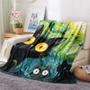 Black Cat Print Flannel Blanket, High Quality Comfortable for All Seasons, Home Decor, Warmth and Comfort, Perfect for Christmas Gifts