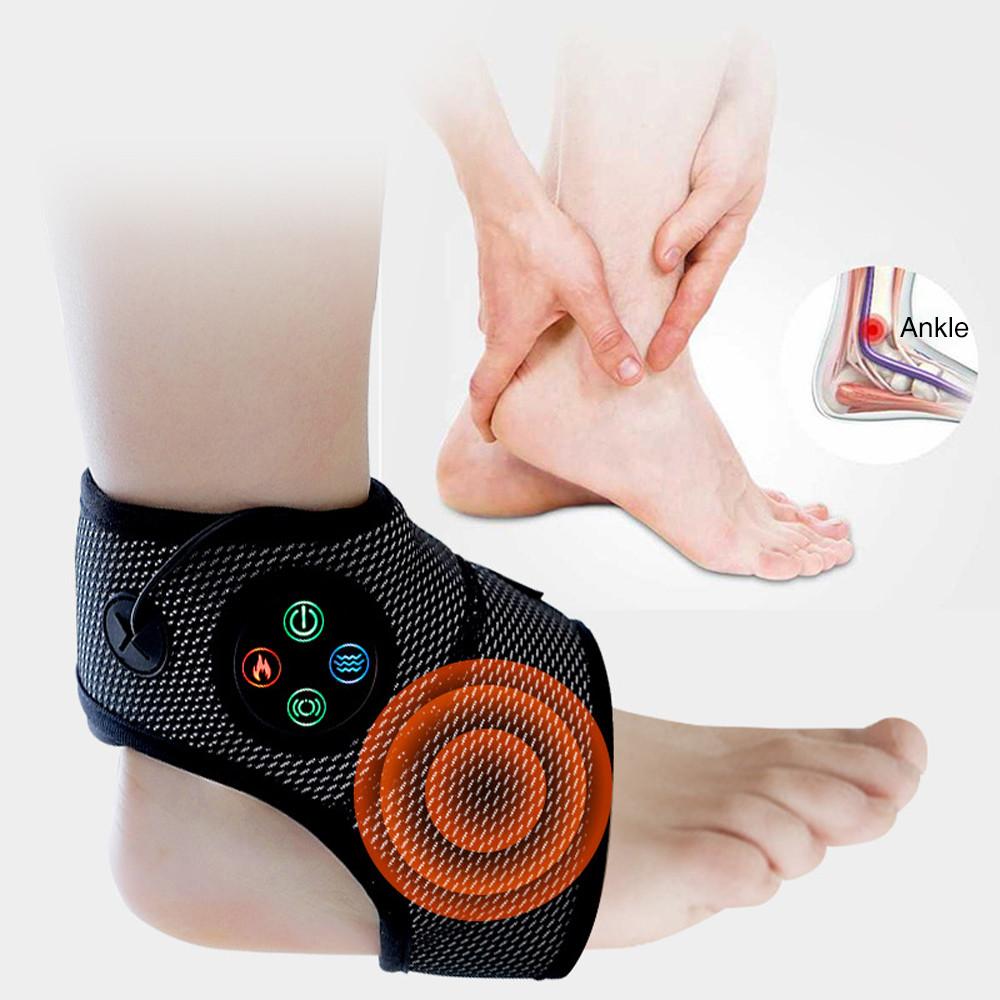Multifunctional Intelligent Vibration Hot Compress Massager Support Brace Electric Ankle Foot Massager