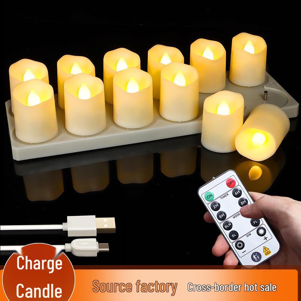 Remote-Control USB Candle Lamp with Timer – Ideal for Birthdays, Weddings, and Festive Decor