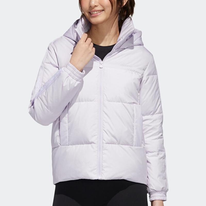 Adidas Neo Hooded Warm Casual Down Jacket Men Outerwear Light-Purple GJ8791