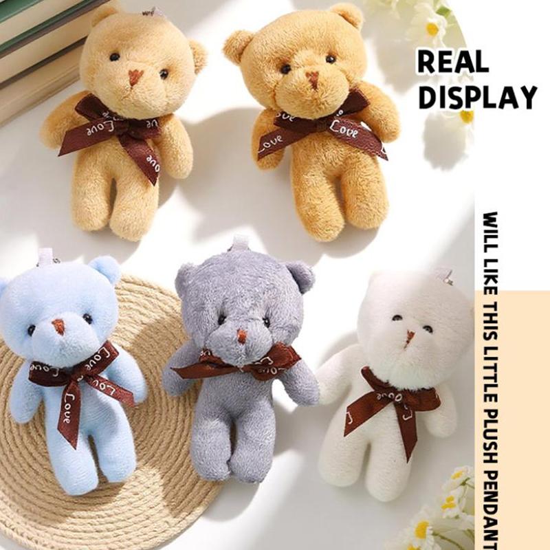 Stuffed Bear Plush Mini Toys 12 Pack Soft Teddy Dolls Small Size Party Goodie Bag Fillers for Birthday Events