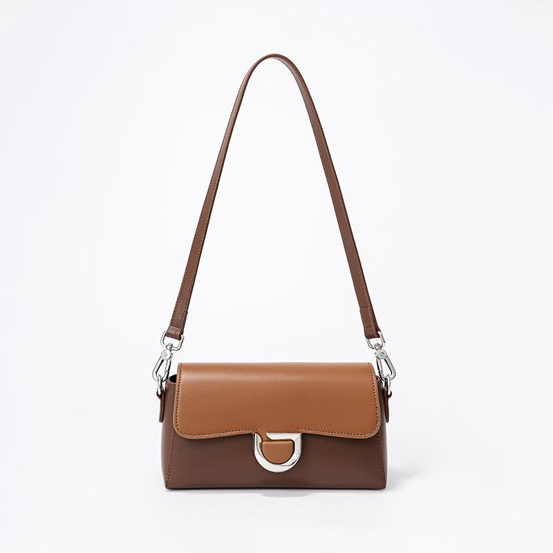 

Новая сумка French Stick с нишевым дизайном, сумка на одно плечо с пряжкой в ​​форме подковы, высококачественная и модная кожаная сумка через плечо для женщин