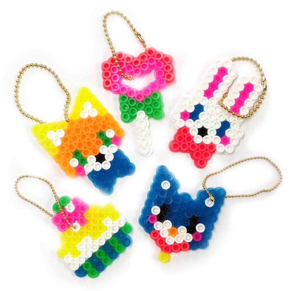Kawada Perler Beads Luminous Bead Charm Set
