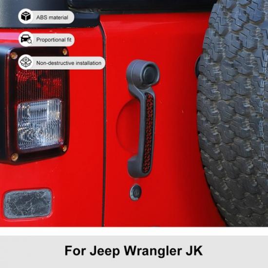 Exterior Door Handle erts Cover Trim for 4-Door Jeep Wrangler JK JKU 2007-17