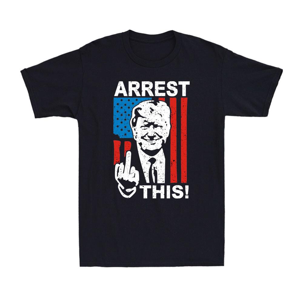 Innocent Arrest This Funny Donald Middle Finger 2026 Political Men T-shirt XXXL