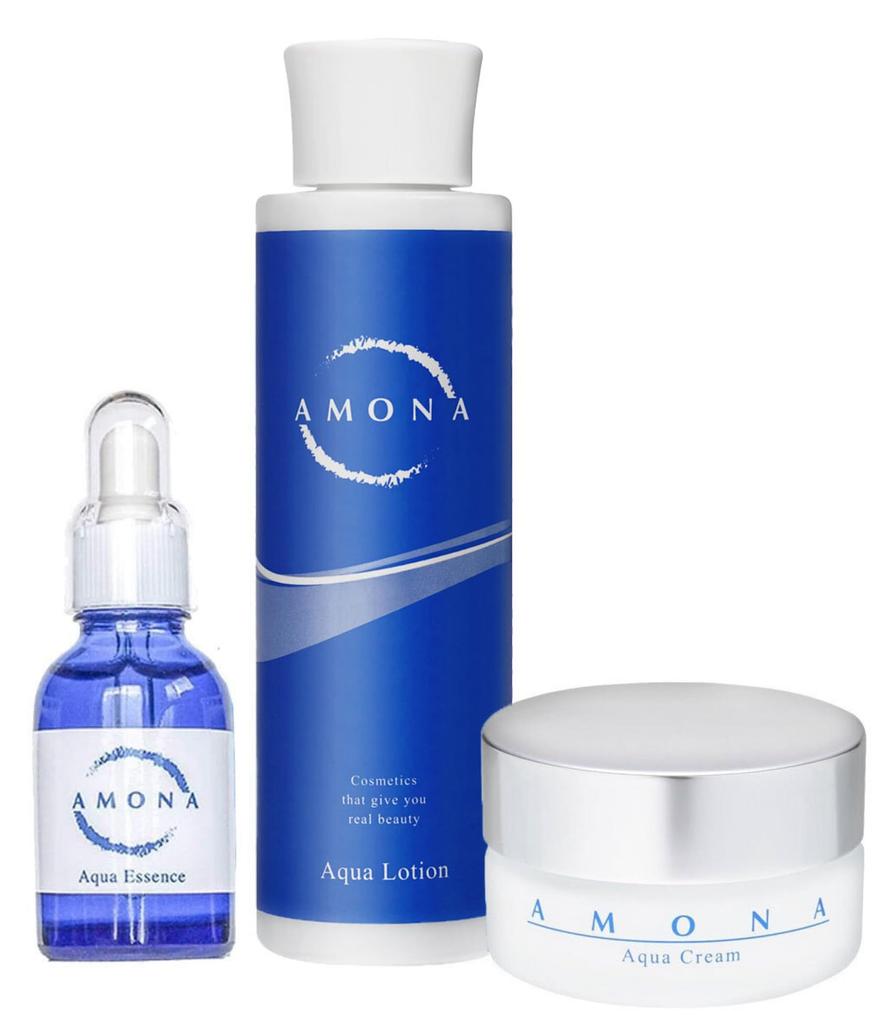 AMONA Skin Care Nawilżający kosmetyk Human Stem Raw Aging Wyprodukowano w Japonii Zestaw, Lotion, Serum, Krem, Zestaw, Komórki, Eksosomy, NMN, Ceramid, Łożysko,