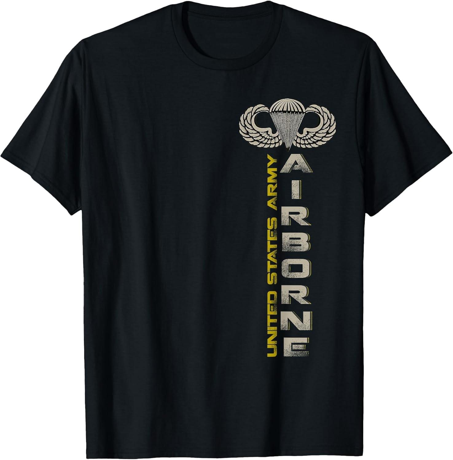 BEST! U.S Army Airborne Division Paratrooper Veterans Day Tee Size S-3XL XL