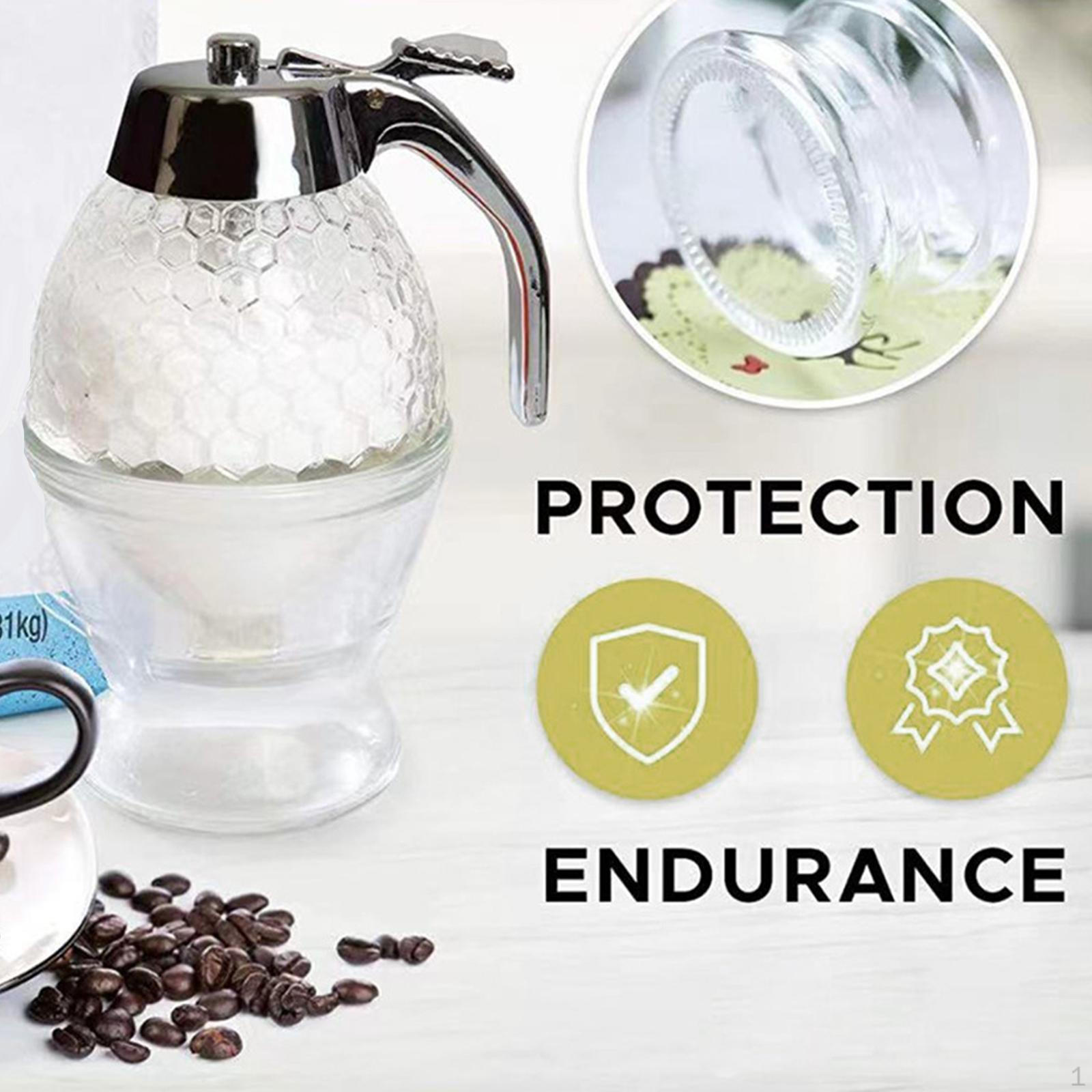 

Диспенсер для меда Подставка Горшок Бутылка-сервер без капель Банка для хранения для дома Выпечка Готовка