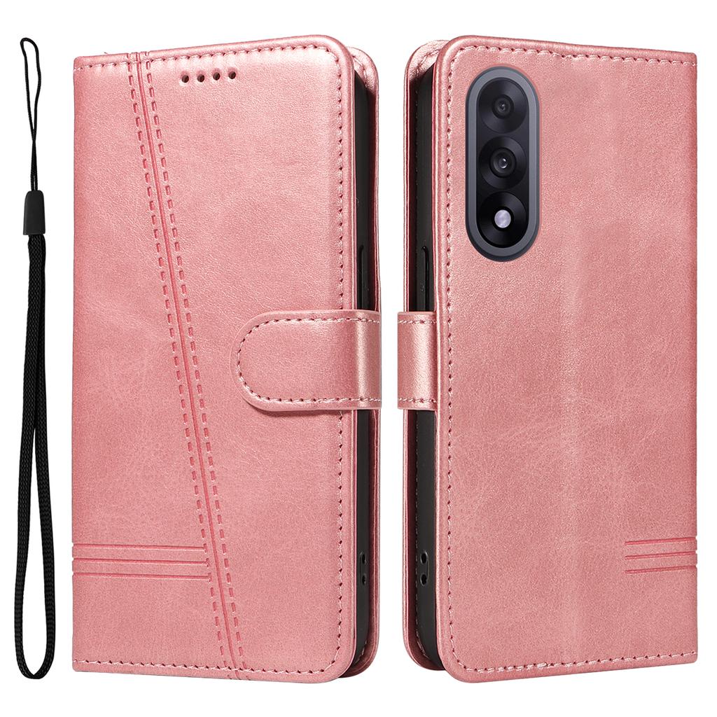 For OnePlus Nord 5 5G/OnePlus Ace 5 Ultra 5G Wallet Case T-Shape Lines Leather Phone Cover Stand
