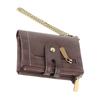Men Short Wallet Retro Multi Slots Zipper Closure PU Leather Flip Purse for Cash Bank Cards Coins