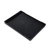 ZISIZ Extra Large Rectangular Anti-slip Serving Tray with 3 Compartments