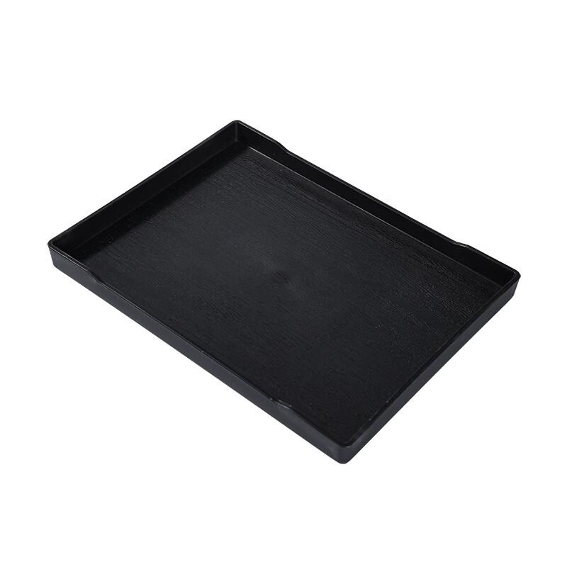 ZISIZ Extra Large Rectangular Anti-slip Serving Tray with 3 Compartments