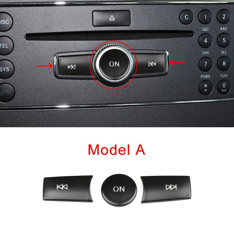 Car Accessories Center Console CD Panel Volume Switch Button Cover Sequ Sticker For Mercedes Benz GLA X156 CLA C117 2013-2017