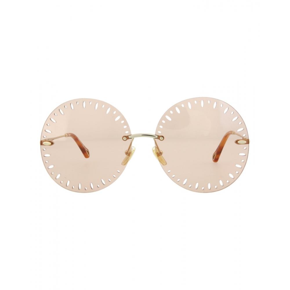 

Солнцезащитные очки Chlo YSE в металлической круглой оправе