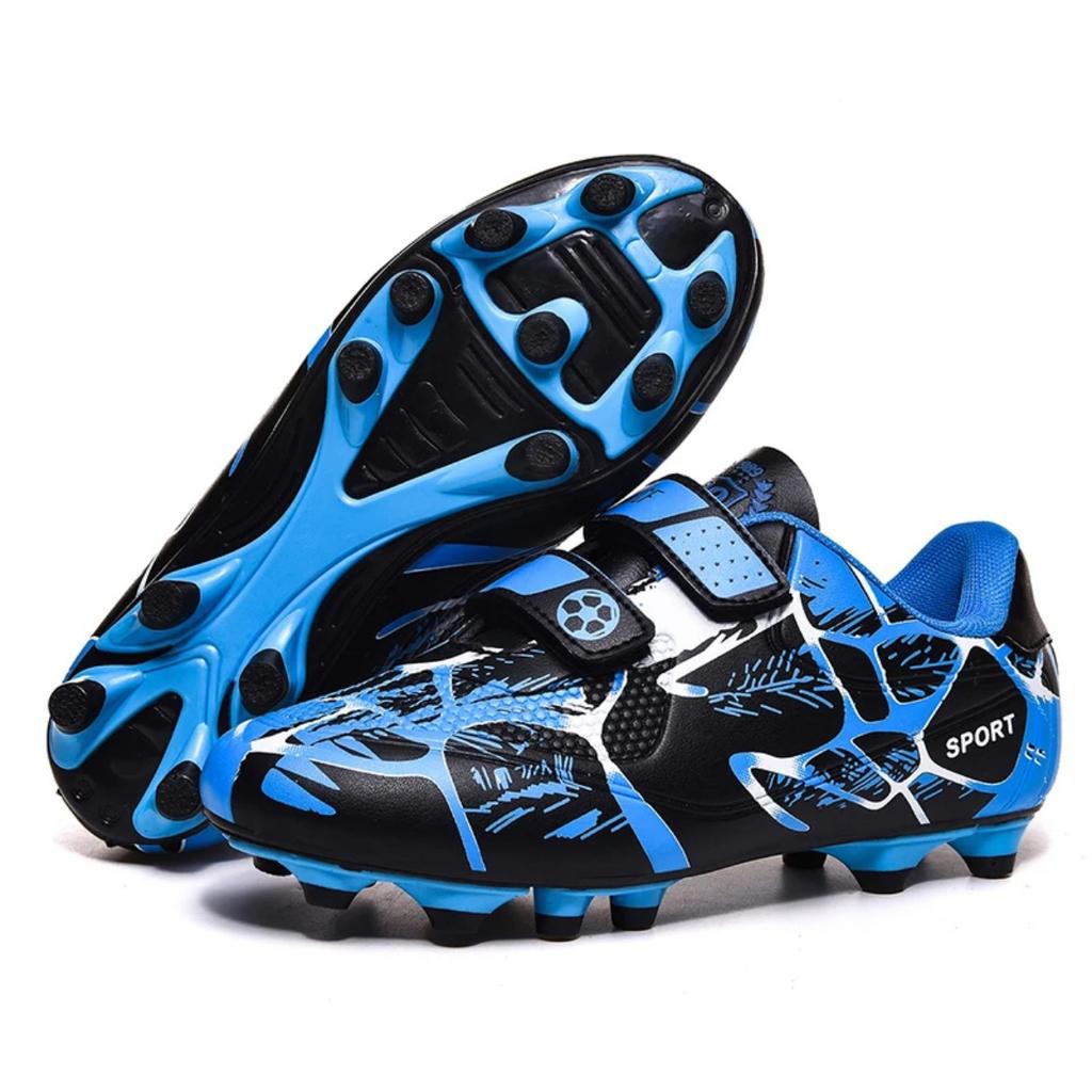 Heißer Verkauf Mode Kinder Fußballschuhe Fußballstollen Kinder Futsal Rasen Turnschuhe Spike Jungen Fußballschuhe zapatos de fútbol